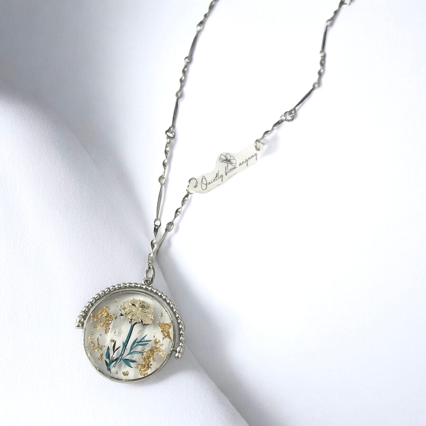 In Bloom Birth Flower Necklace | Silver