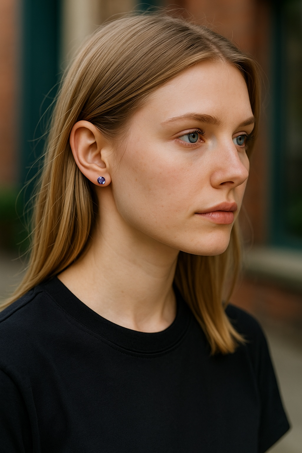 Birthstone Earrings - Silver