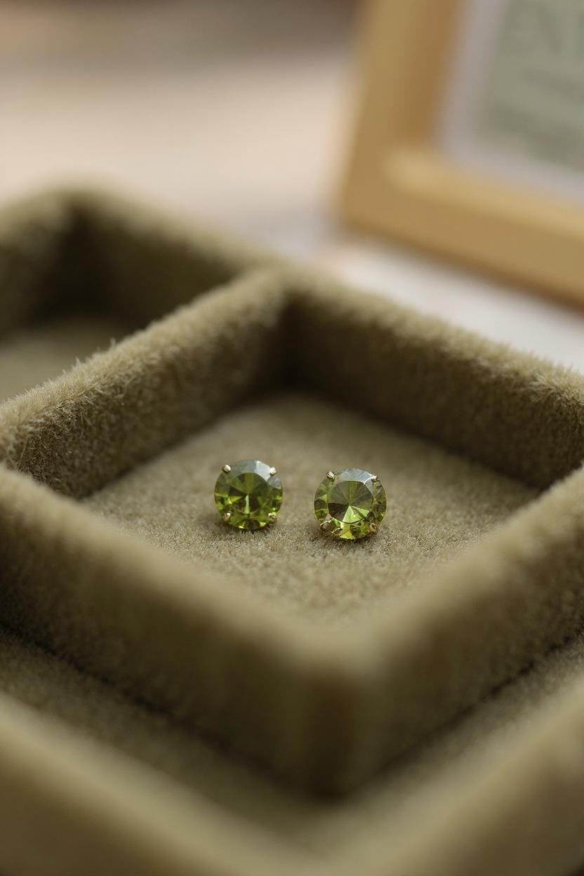 Birthstone Earrings - Silver