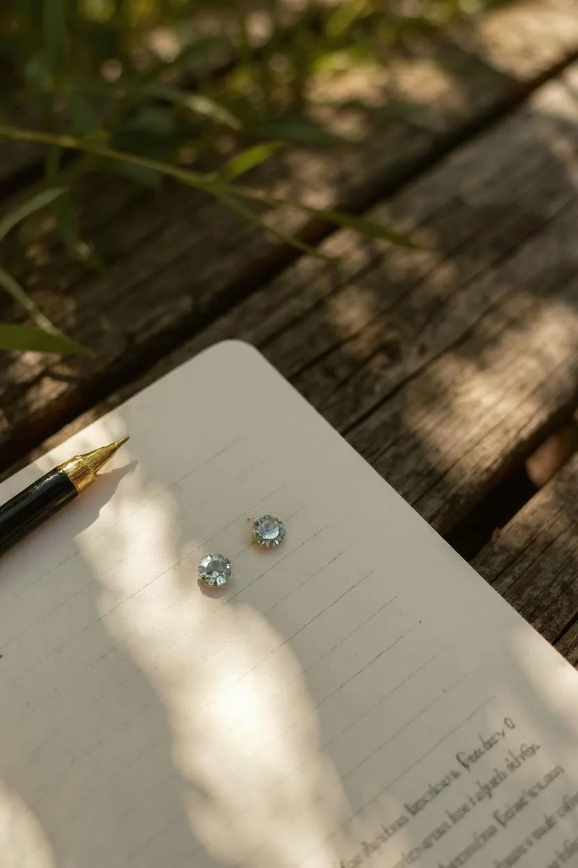 Birthstone Earrings - Silver