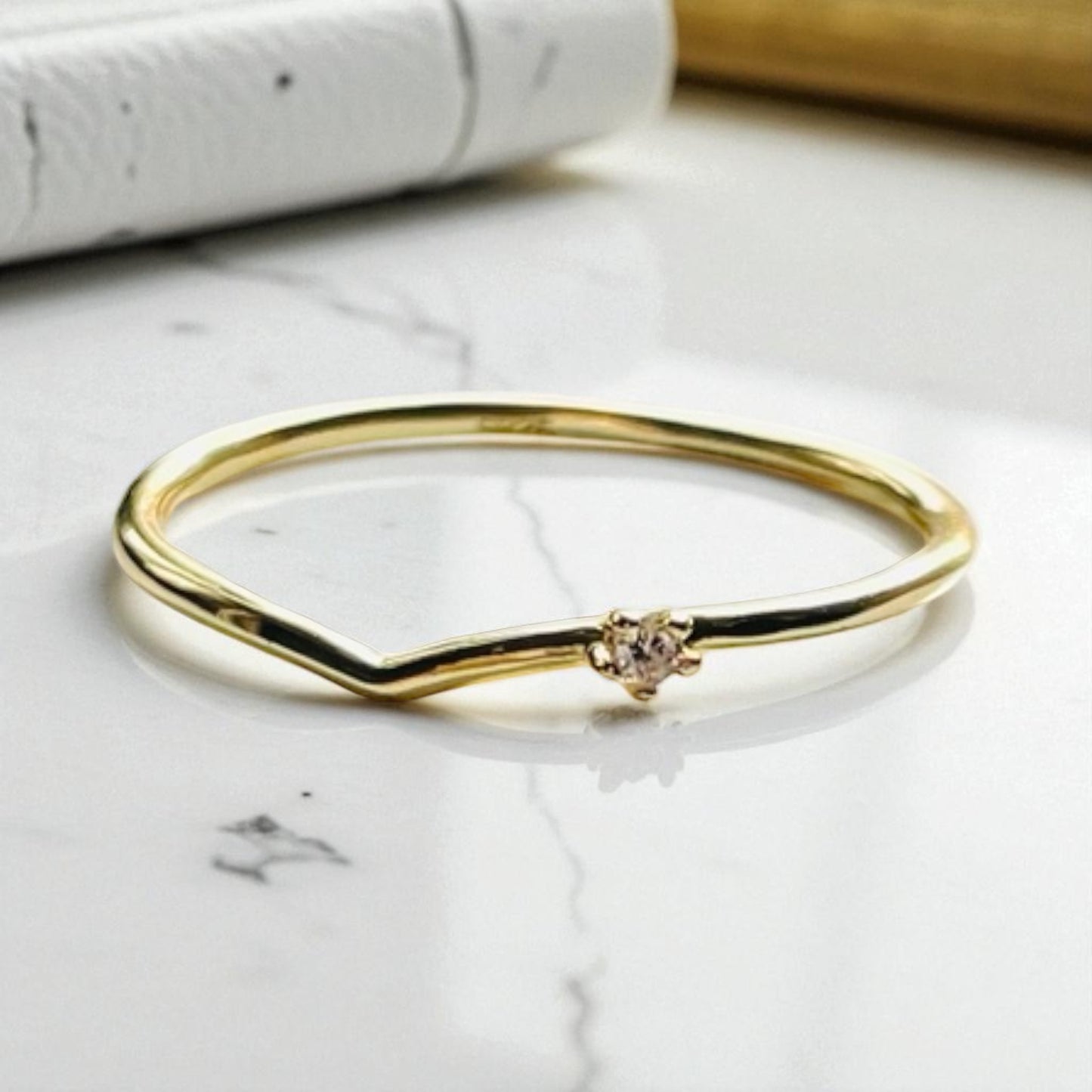 Lumen V Ring - Gold