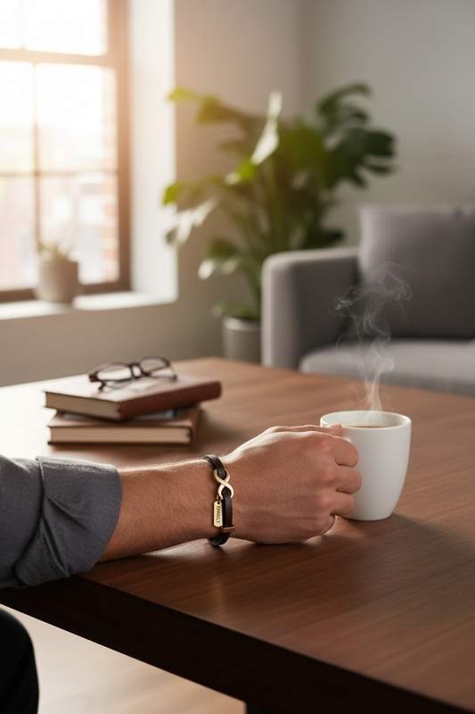 Family Bracelet | Brown & Gold