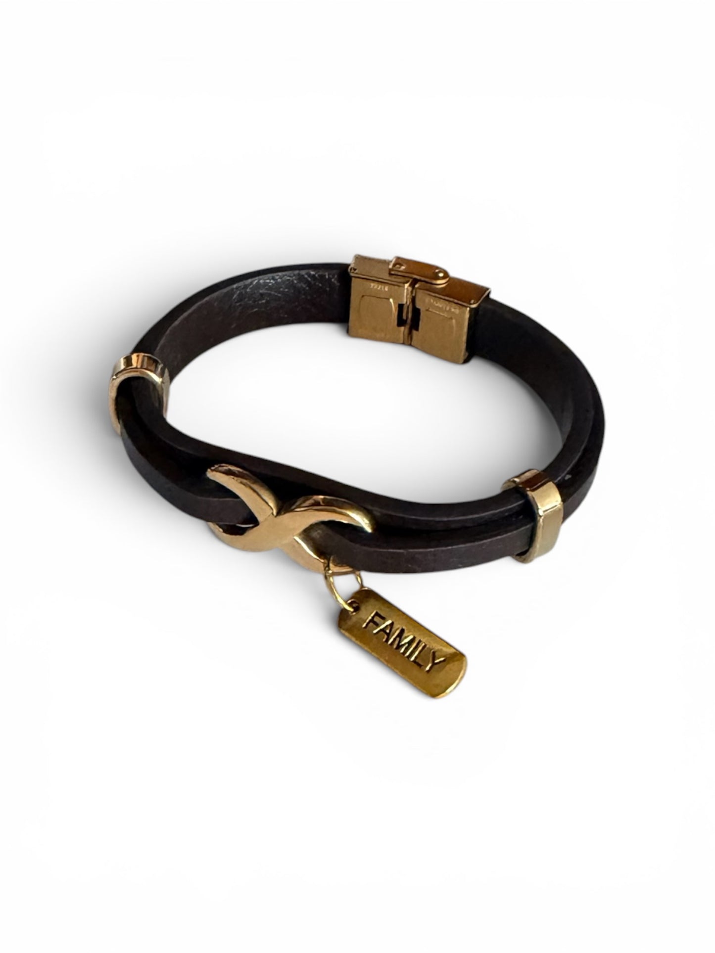 Family Bracelet | Brown & Gold
