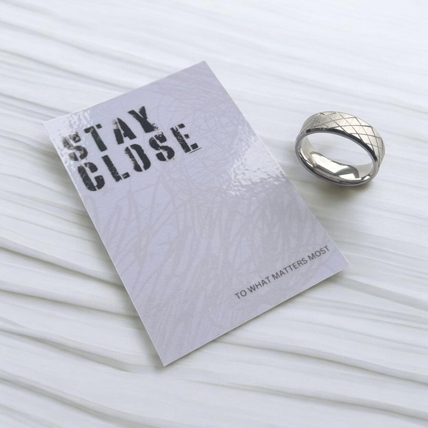 Stay Close Ring | Silver