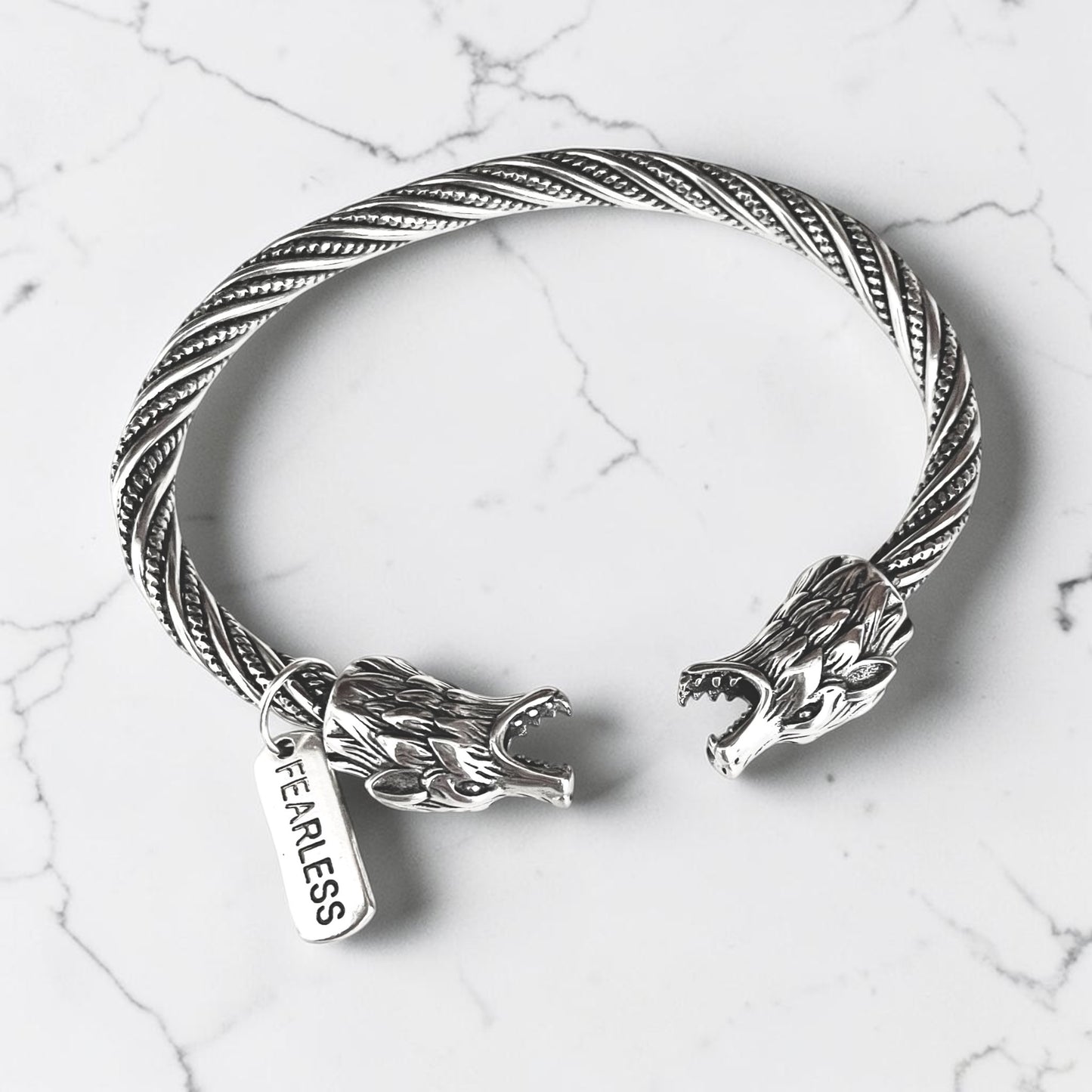 Fearless Bangle | Silver
