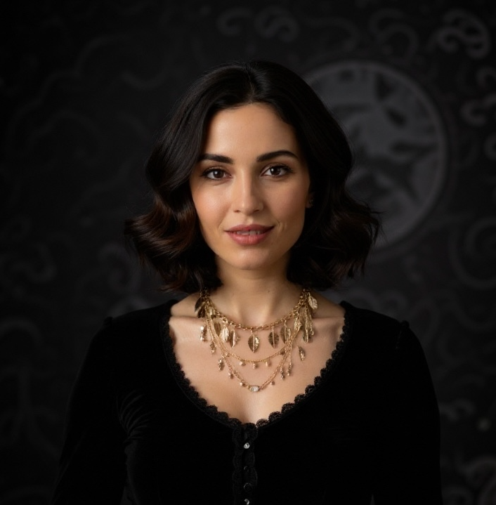 'Remembrance' Necklace Set With Black Mother of Pearl - Gold