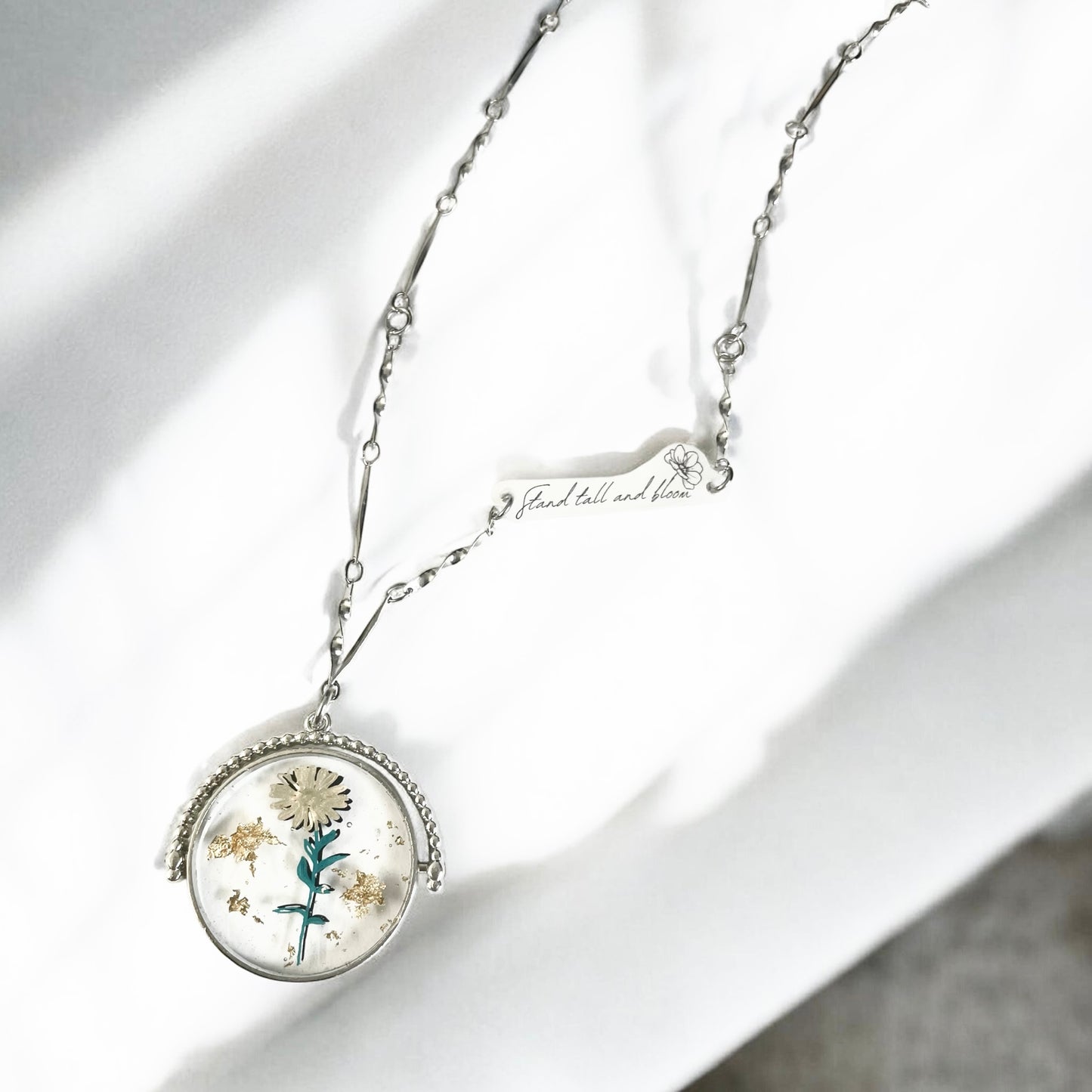 In Bloom Birth Flower Necklace | Silver
