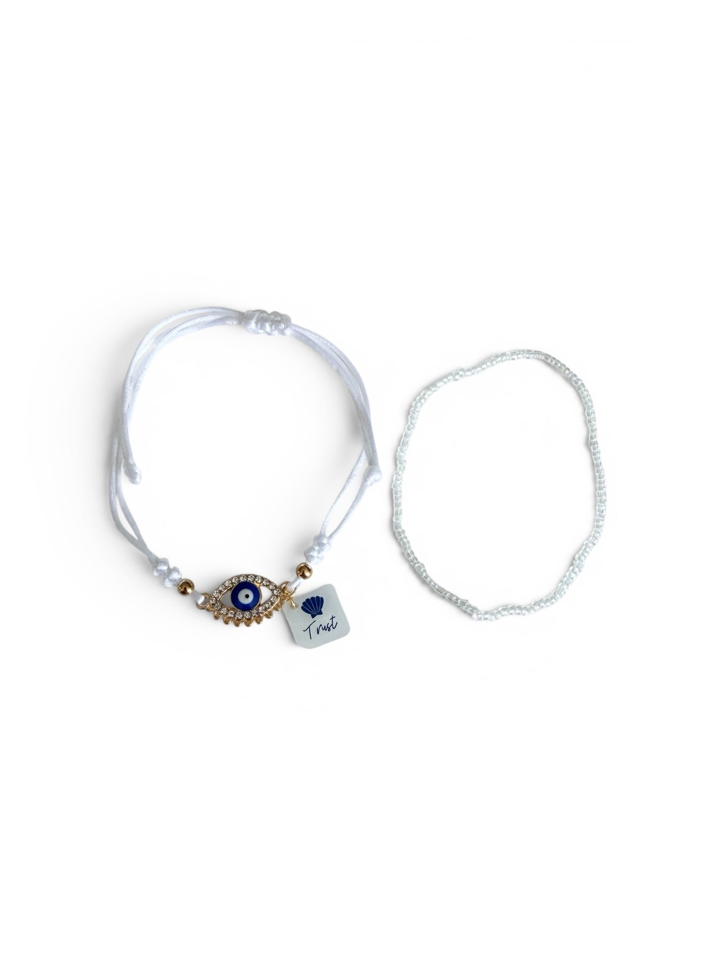 The Oracle Bracelet Set | Gold & White