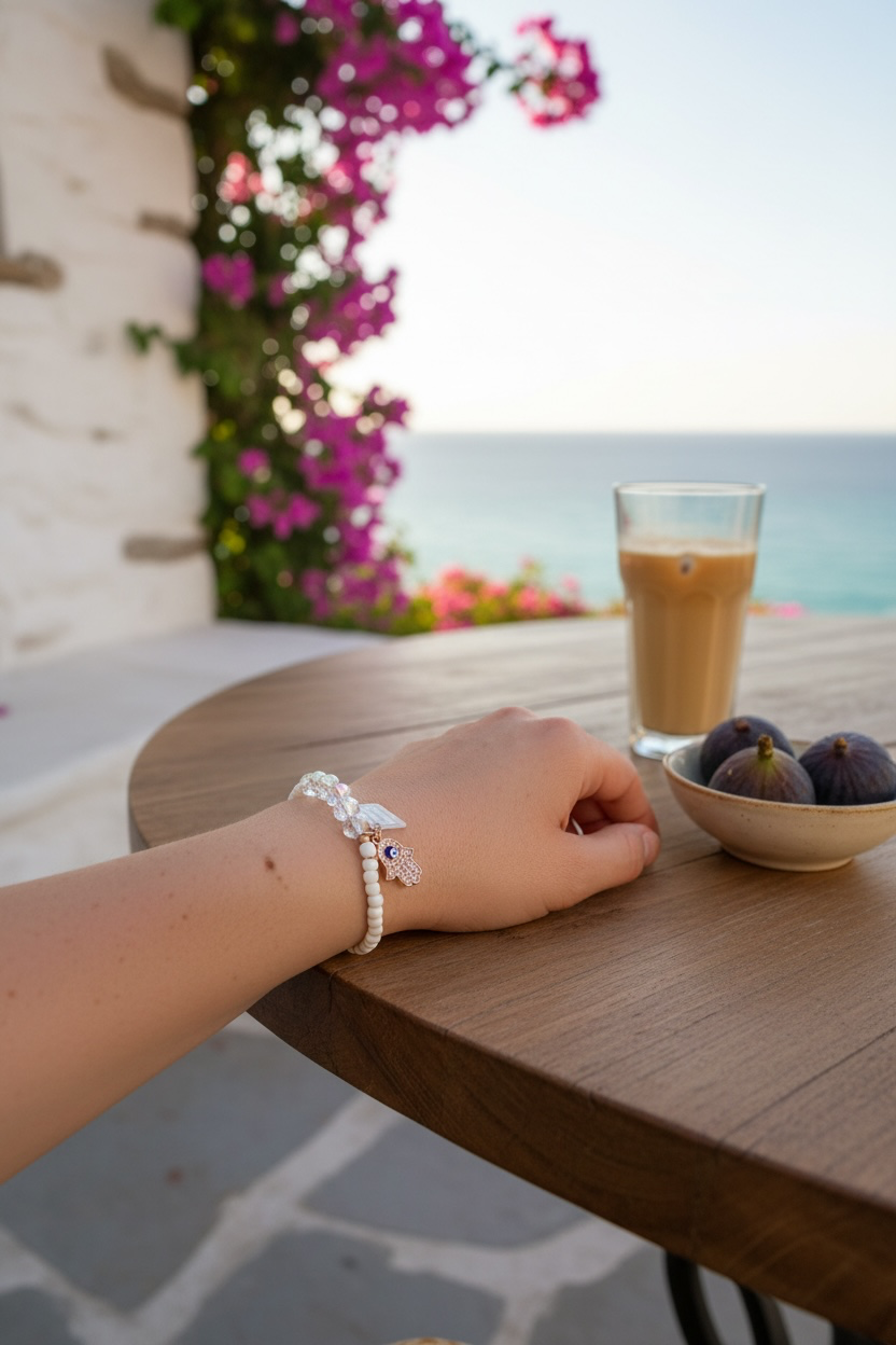 The Mystic Bracelet | Gold & White