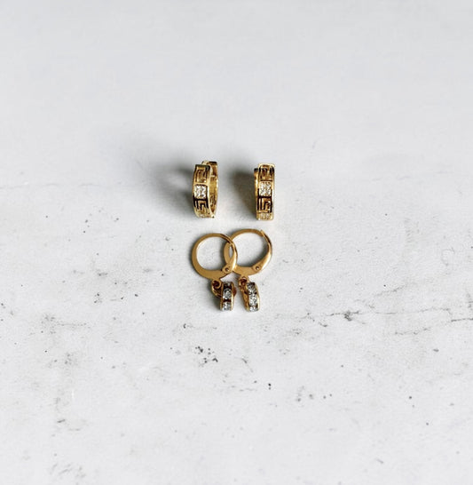 The Riviera Earring Set | Gold