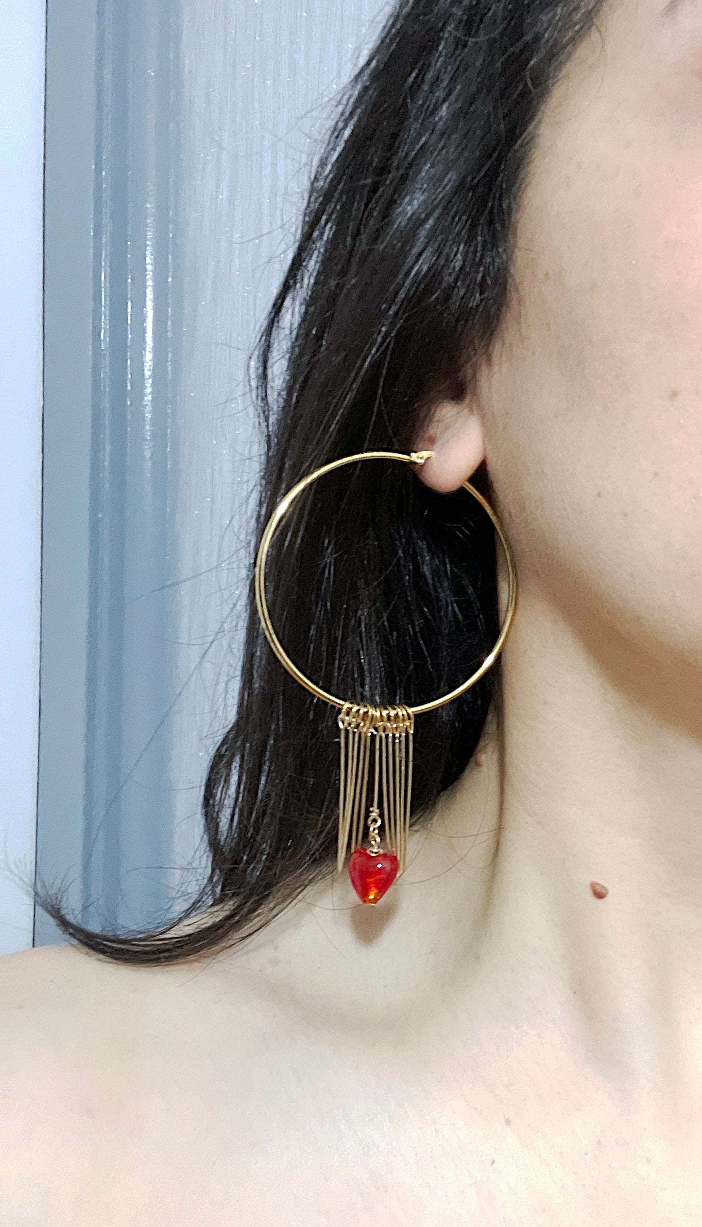 'Love Is...Wanting You' Earrings - Gold