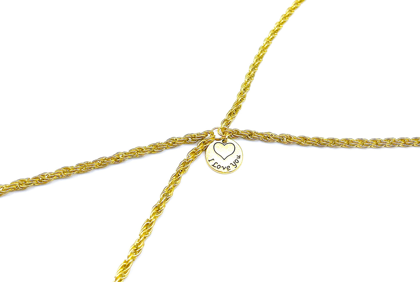 'I Love You' Necklace - Gold