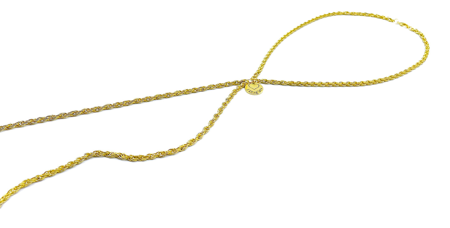 'I Love You' Necklace - Gold