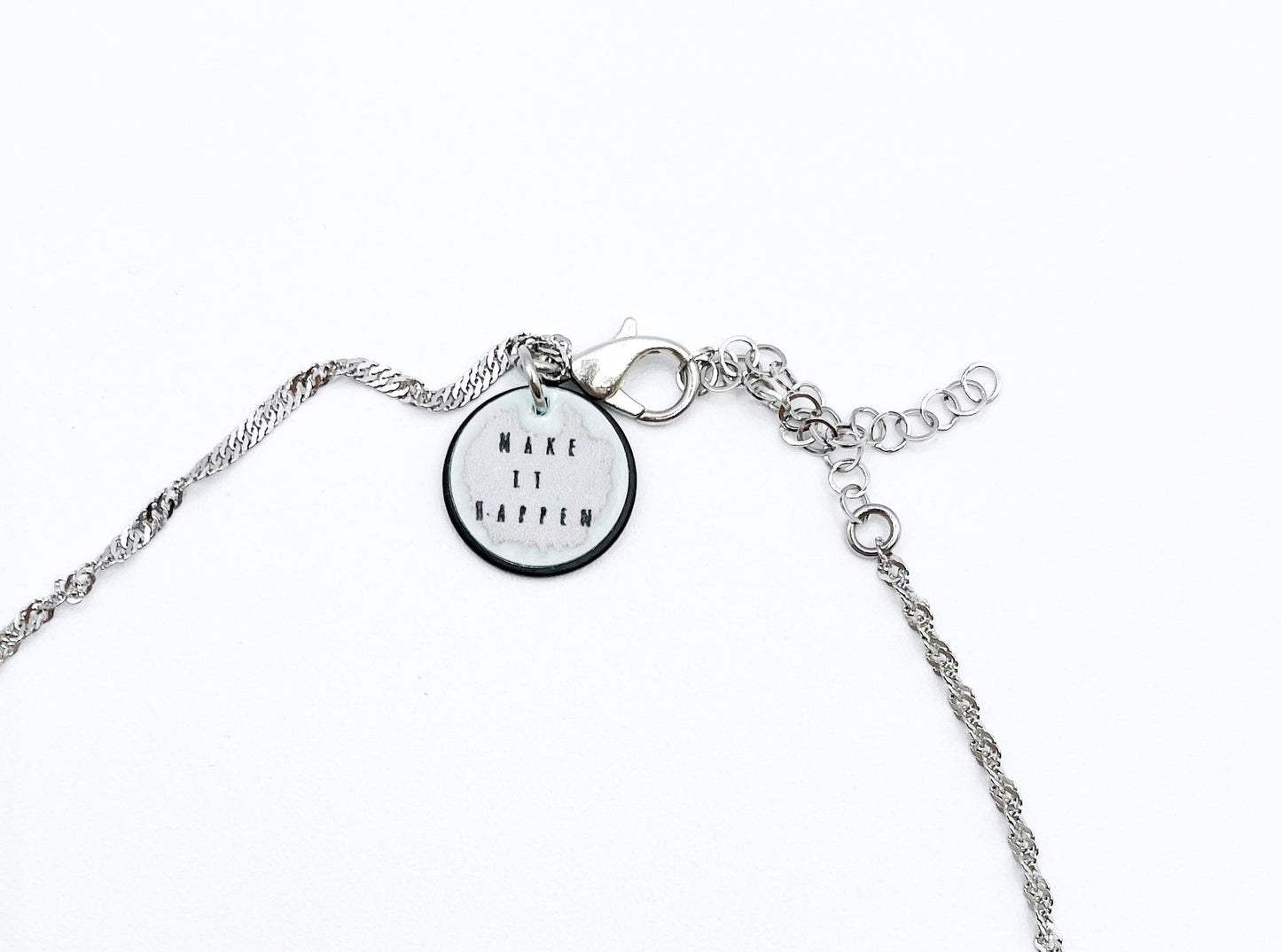 'Make It Happen' Necklace-Silver