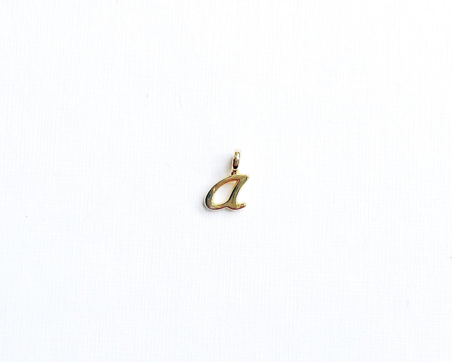 Drop Earrings With Initial Charms-Silver/Gold